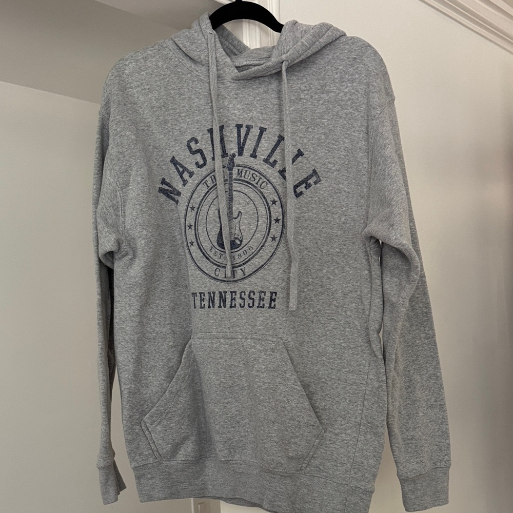 Gray Nashville Oversized Hoodie Sweatshirt